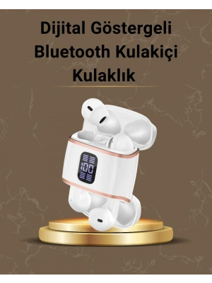 Dijital Göstergeli Bluetooth Kulakiçi Kulaklık – 4’lü Paket, Gürültü Engellemeli