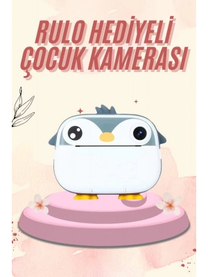 Dijital HD Video Kamera Çocuk Fotoğraf Makinesi  Anlık Termal Rulo