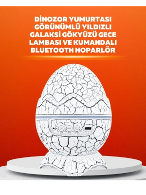 Dinozor Yumurtası Tasarımlı Projektörlü Gece Lambası