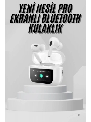 Dokunmatik Ekranlı Air Pro 2 ANC Kulaklık Kablosuz Çok Fonksiyonlu