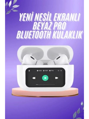 Dokunmatik Ekranlı ANC/ENC Yeni Nesil Pro Bluetooth Kulaklık Dokunmatik Ekran