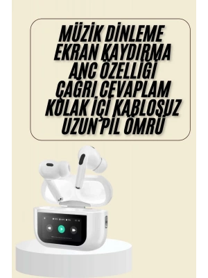 Dokunmatik Ekranlı Bluetooth Kulaklık TWS İOS Android Tüm Telefonlara Uyumlu Kulaklık