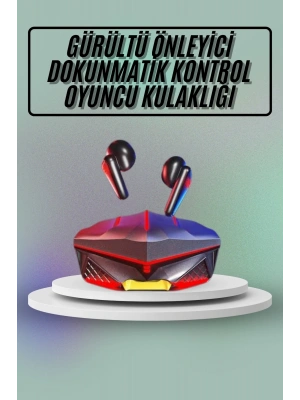 Dokunmatik Kontrol Tws Işıklı Kulakiçi Bluetooth Kulaklık Kablosuz Oyuncu Kulaklığı