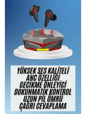 Dokunmatik Kontrol Tws Işıklı Kulakiçi Bluetooth Kulaklık Kablosuz Oyuncu Kulaklığı