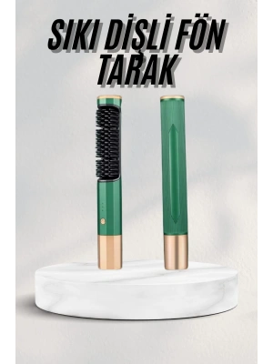 Düzleştirici Fırça Saç Düzleştirici Arada Fön Tarak Taşınabilir