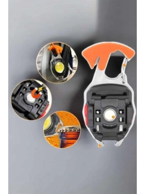 El Feneri Acil Işık Seti Tornavida Düdük Kapak Açma Kamp Lambası