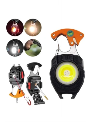 El Feneri LED Anahtarlık Çok Fonksiyonlu Mini Çakmak Özellikli