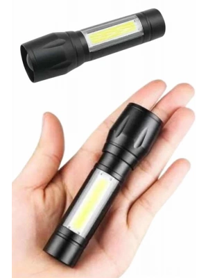 EL Feneri Uzun Menzilli Usb Şarj Edilebilir Kamp Lambası