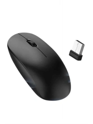 Ergonomik Tasarım Kablosuz Siyah Mouse Hassas Uzun Ömürlü