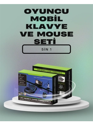 Ergonomik Tasarımlı Kablosuz Oyun Seti – Mobil Cihazlarla Uyumlu Klavye Mouse Kiti