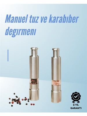 Ergonomik Tasarımlı, Nem Geçirmez Kapaklı Baharat Öğütücü