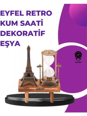 Ev, Ofis ve Kafeler İçin Retro Ahşap Kum Saati Dekorasyonu