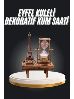 Eyfel Kuleli Kum Saati Dekoratif Hediyelik Eşya Retro Eyfel Kulesi