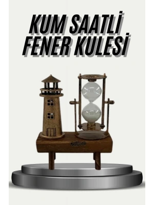 Eyfel Kulesi ve Deniz Feneri Dekoratif Masa Biblosu Hediyelik