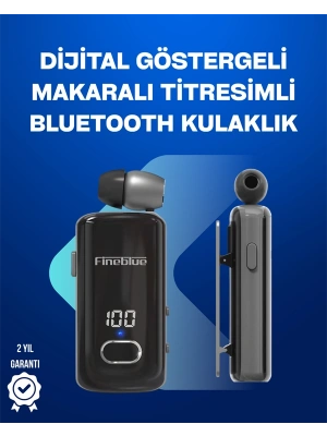 Fineblue F580 – Klipsli Bluetooth Kulaklık, Gürültü Engelleyici, Uzun Pil Ömürlü