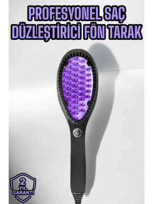 Fön Tarak Elektrikli Sıkı Dişli Taşınabilir Saç Düzleştirici