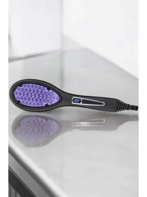 Fön Tarak Elektrikli Sıkı Dişli Taşınabilir Saç Düzleştirici