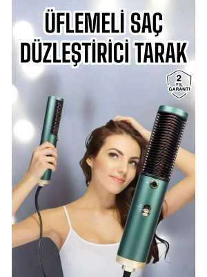 Fön Tarak Saç Düzleştirici Üflemeli Fön Makinesi Sıkı Dişli Taşınabilir