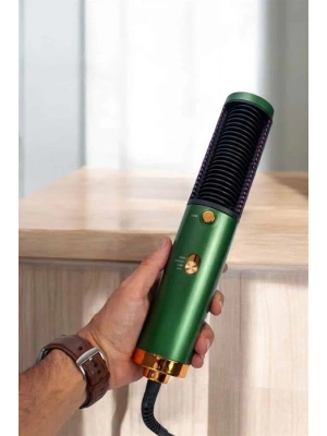 Fön Tarak Saç Düzleştirici Üflemeli Fön Makinesi Sıkı Dişli Taşınabilir