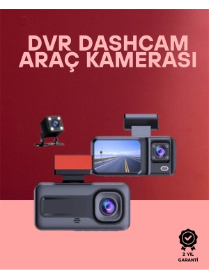 G-Sensör, Hareket Algılama ve Döngüsel Kayıt Özellikli 3lü Kamera Güvenlik Sistemi