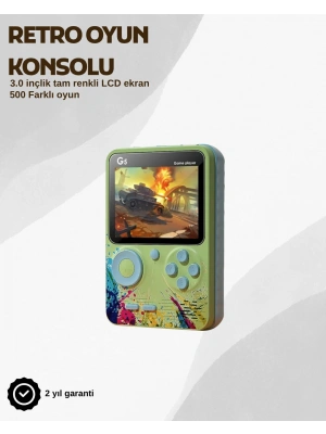 G5 Taşınabilir Retro Oyun Konsolu – Çocuk ve Yetişkinler İçin