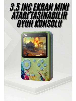Game Box Oyun Konsolu 500 Retro Oyunlu Mini Taşınabilir 3 İnç