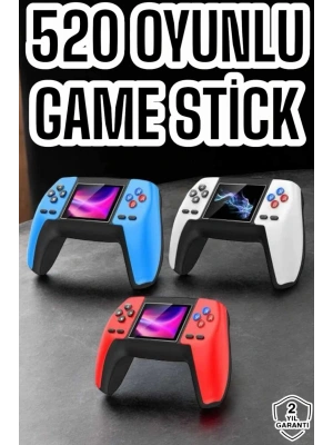 Game Stick Oyun Konsolu 520 Oyunlu Retro Oyunlu Led Ekran