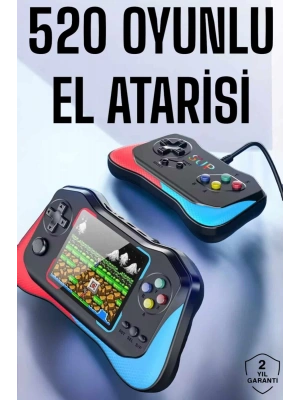 Gamepad Joystick Nostalji 500 Oyunlu 2 Li Atari Gamebox Oyun Konsolu Sup Atari