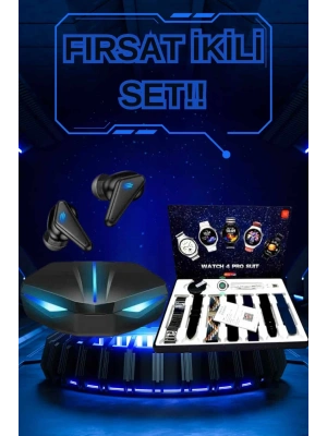 Gamer Kulaklık ve Çok Kordonlu Akıllı Saat Gürültü Önleyici GPS Desteği