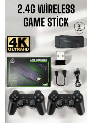Gaming Atari 2.4g Uyumlu Kablosuz Çift Kol Game Stick