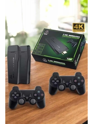 Gaming Atari 2.4g Uyumlu Kablosuz Çift Kol Game Stick