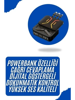 Gaming Bluetooth Kulaklık Dahili Powerbank Kablolu Düşük Gecikmeli Bluetooth 5.2
