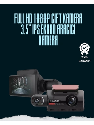 Gece Görüşlü 1080P Çift Lens Dashcam – Park Modu ve Gelişmiş Hareket Sensörü