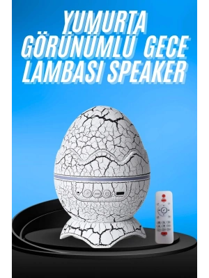 Gece Lambası Yumurta Işık Speaker Yeni Nesil Dinozor Yumurtası Görünümlü