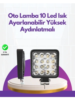 Geniş Aydınlatma Açılı LED Araç Farı | İş Makineleri ve Gece Sürüşü İçin