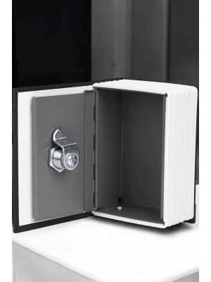 Gizli Kasa Kitap Görünümlü Anahtarlı Çelik Mini Kasa