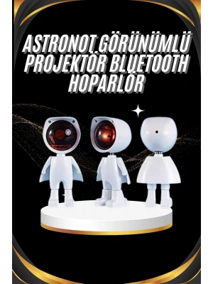 Gün Batımı Projektör Lamba Astronot Görünümlü Dekoratif Masa Lambası