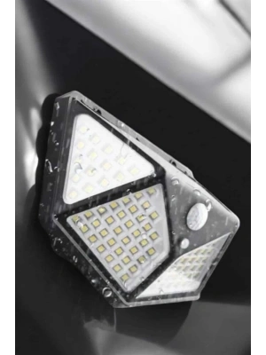 Güneş Enerjili Bahçe Aydınlatma Lambası Solar 100 Led Lamba