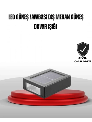 Güneş Enerjili Su Geçirmez LED Duvar Lambası