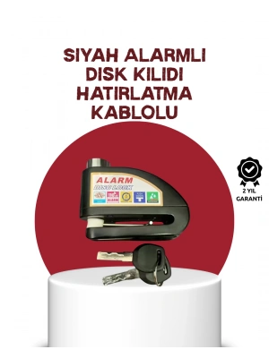 Güvenlik Sensörlü Alarmlı Disk Kilidi Motosiklet ve Bisiklet İçin