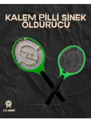 Hafif ve Ergonomik Elektronik Böcek Öldürücü – Güvenlik Koruması ile Pil Kontrollü