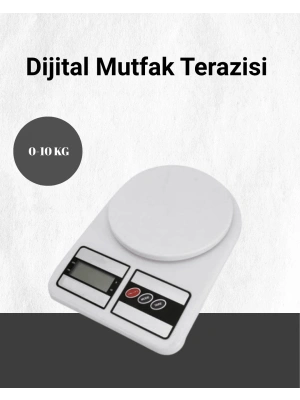 Hassas Ölçüm İçin Dijital Mutfak Tartısı – 10 Kg Kapasiteli