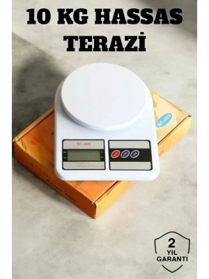 Hassas Terazi 10 kg Kapasiteli, Yüksek Hassasiyetli Dijital Mutfak Tartısı