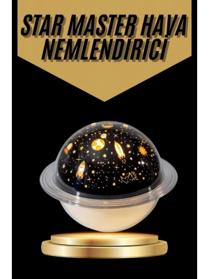 Hava Nemlendirici Renk Değiştiren Oda Kokusu Yıldızlı Projektör