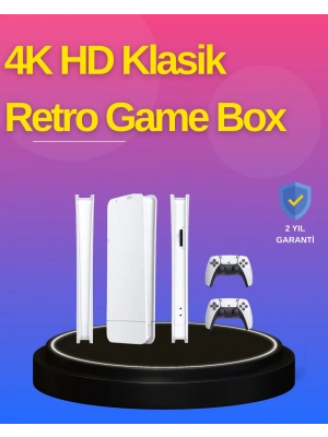 HDMI Çıkışlı Kablosuz 2 Kollu 4K Retro Oyun Kutusu
