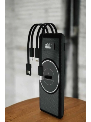 Hızlı Şarj Dijital Göstergeli Powerbankli Çoklu Şarj Özelliği