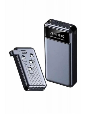 Hızlı Şarj Özellikli 20.000 Mah Dijital Göstergeli USB Girişli Android ve İOS Uyumlu Powerbank