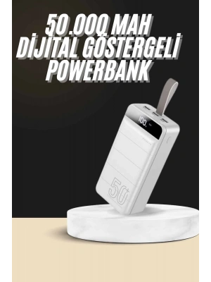 Hızlı Taşınabilir 50.000 Mah Powerbank Led Ekran Android ve İOS Uyumlu