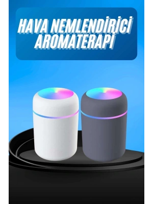 Humidifier LED Işıklı Mini Ortam Oda Kokusu Aromaterapi Buhardanlık