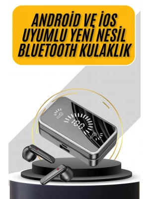 İos Android Uyumlu Bluetooth Kulaklık Kablosuz Kulaklık Yüksek Basslı